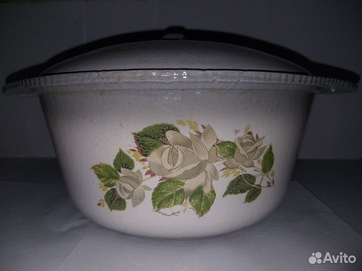 Казан чугунный эмалированный