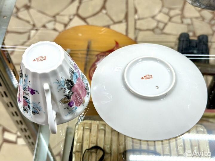 Чайная пара лфз костяной фарфор