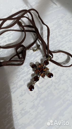 Крест подвеска бижутерия