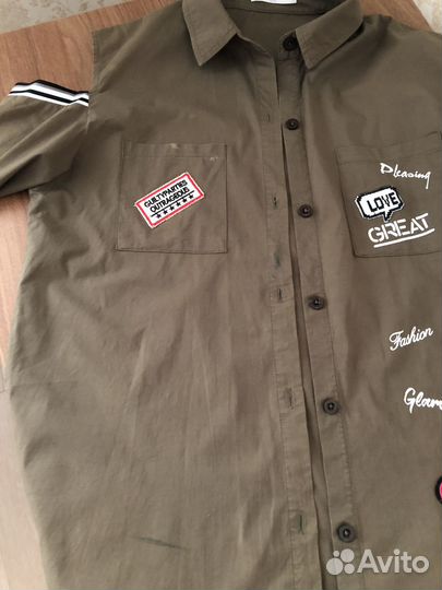 Рубашка для девочки рост 164