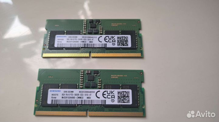 Sodimm ddr5 16gb (2x8) samsung 5600mhz