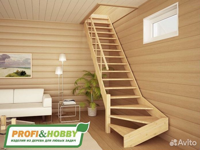 Деревянная лестница лс-14м