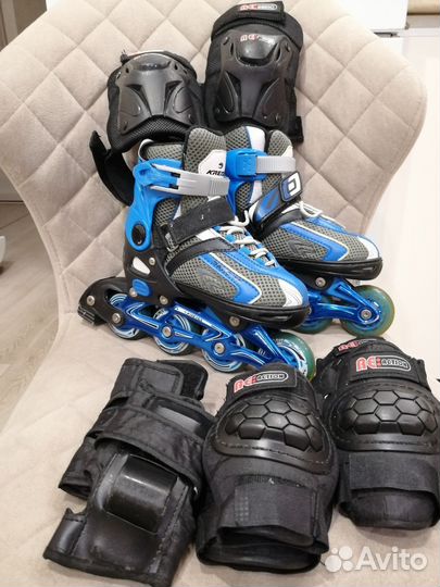 Роликовые коньки детские раздвижные