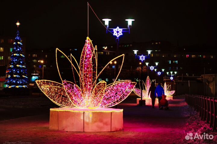 Городское оформление световыми фигурами