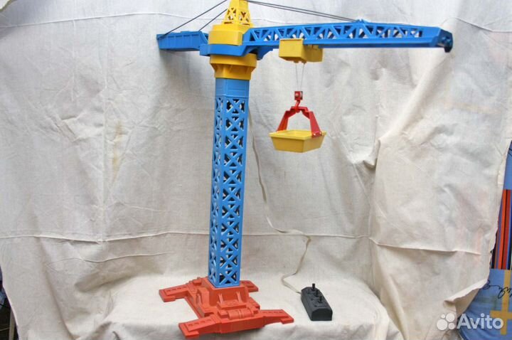 Механическая игрушка башенный кран знак СССР