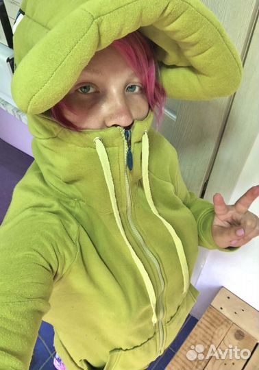 Пайта зеленая крокодил/лягушка косплей, костюм