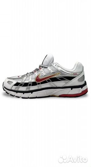 Nike P-6000 Flat Pewter White Red