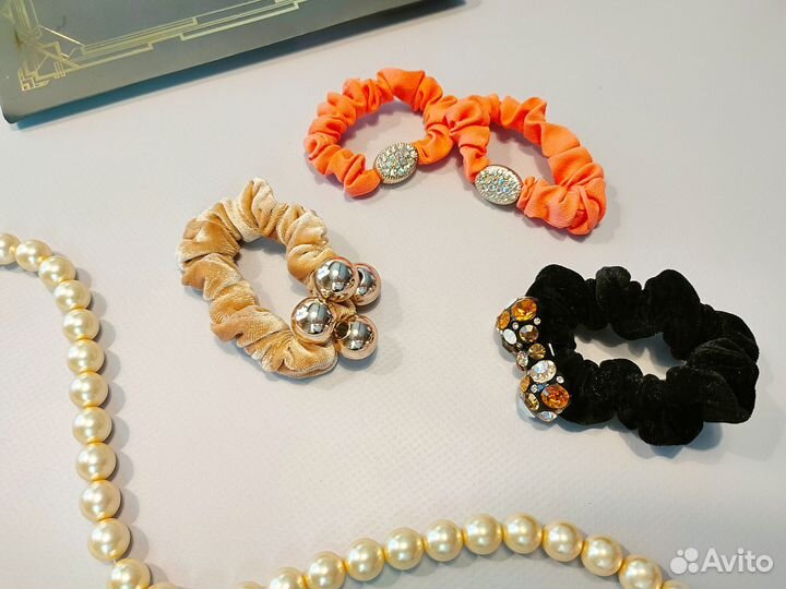Резинки со стразами ободки для волос новое