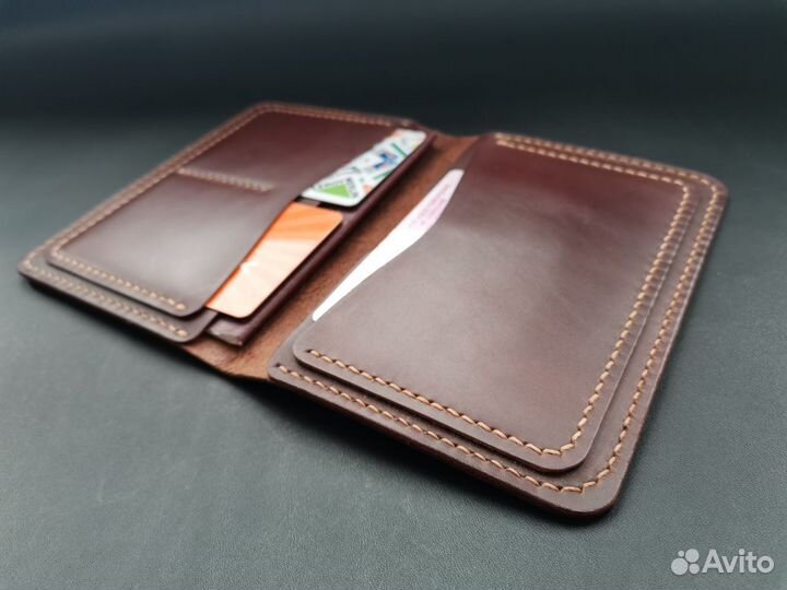 Обложка для документов натуральная кожа