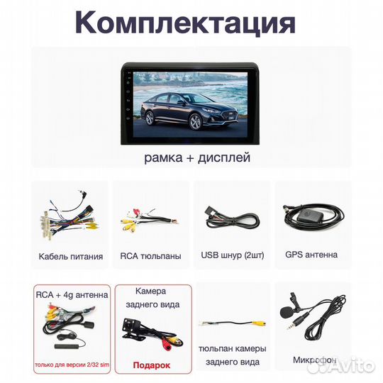 Topway Hyundai Sonata 7 LTE CarPlay 3/32gb 8 ядер