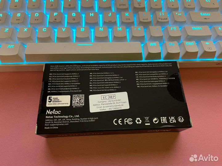 Жёсткий диск SSD nvme m.2 PCIe gen 4 Netac