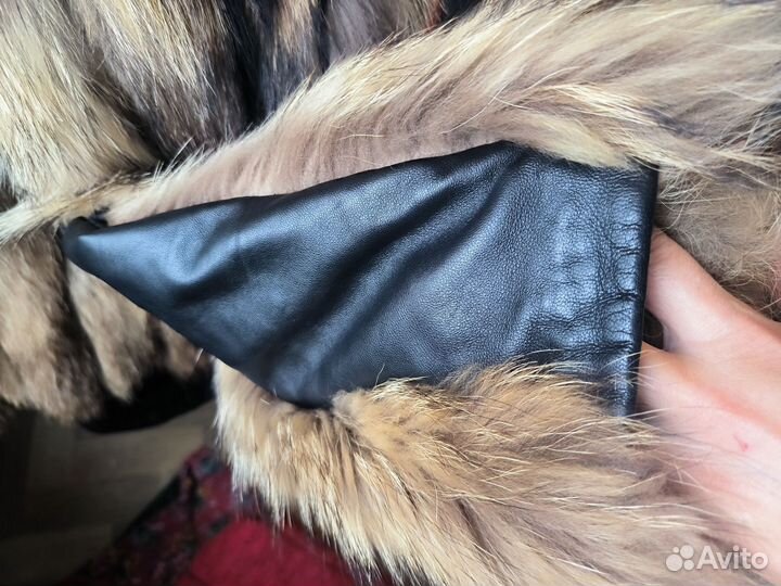 Кожаная куртка с мехом