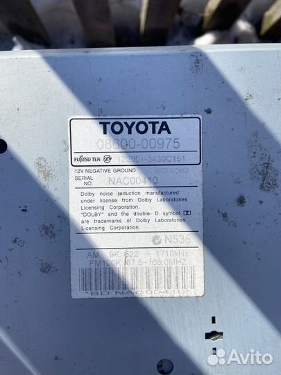 Магнитола toyota camry 30 Prado 120