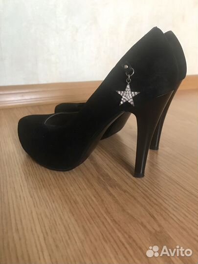 Туфли велюровые женские 35