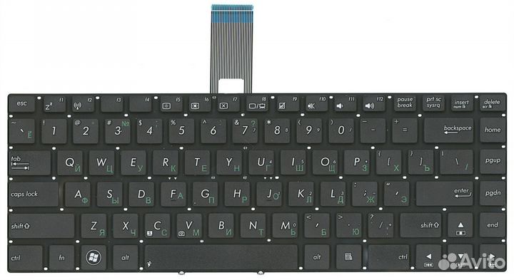 Клавиатура asus K45VM без рамки, OEM