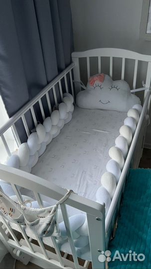 Бортик-косичка в кроватку