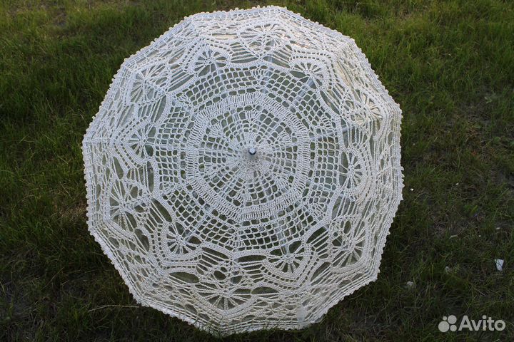 Ажурный свадебный зонт для фотосессии