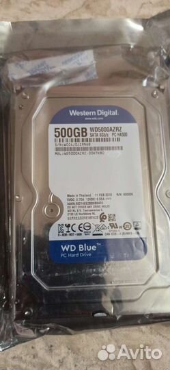 Жесткий диск Western Digital WD Blue 500 гб WD5000