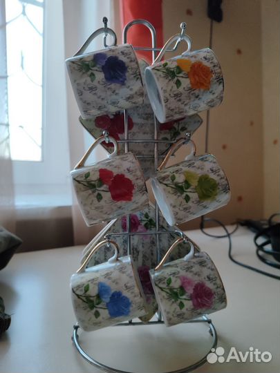 Чашка с блюдцем для кофе