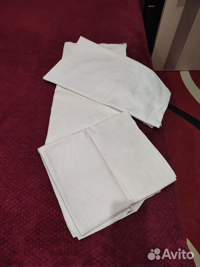 Льняные набивные отрезы