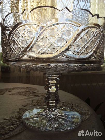 Ваза графин бокалы хрусталь