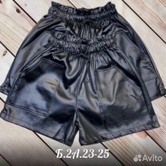Шорты женские экокожа