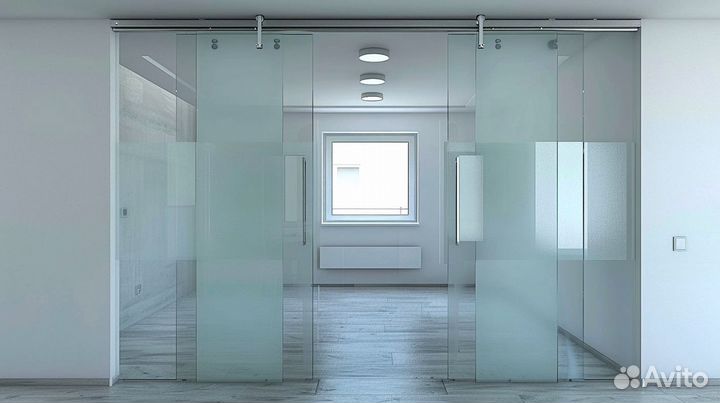 Стеклянная дверь