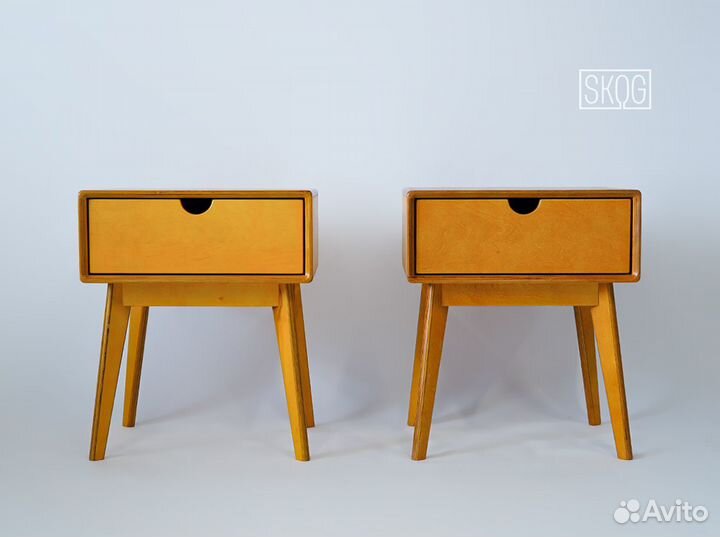 Тумба «Обычная» в желтой морилке