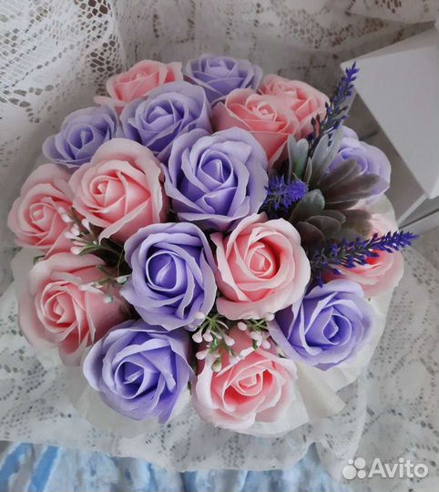 Цветы, подарки, букеты из мыльных роз