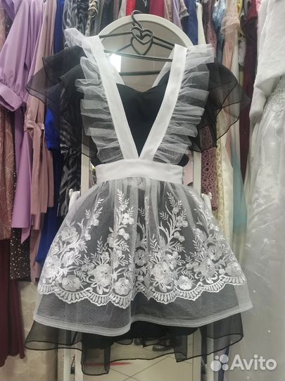 Фартук школьный белый