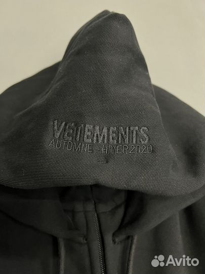 Vetements Double Anarchy Patch Зип Худи