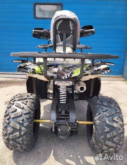 Детский квадроцикл Yamaha Aerox 125 черно-желтый