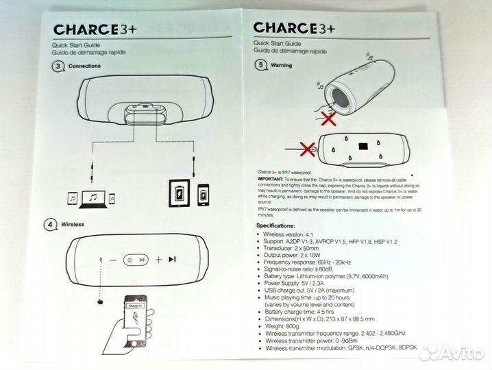 Колонки Blutooth портативные чардж
