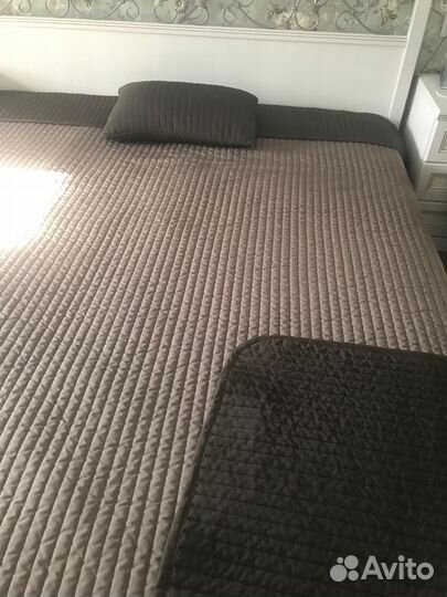 Двухсторнний плед на кровать икея