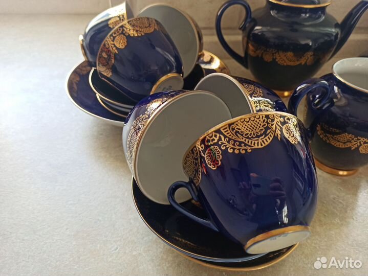 Чайный сервиз лфз СССР cobalt бронь до 16.05