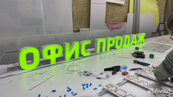 Объемные световые буквы