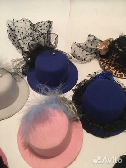 Шляпка на заколке Большой выбор