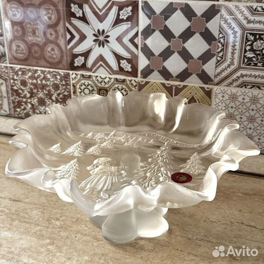 Рождественские тарелки Walter Glass, хрусталь