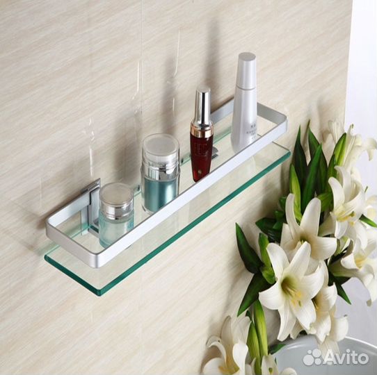 Стеклянные полки на заказ