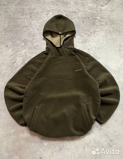 Quicksilver asimettirical Zip Fleece Hoodie 2000's