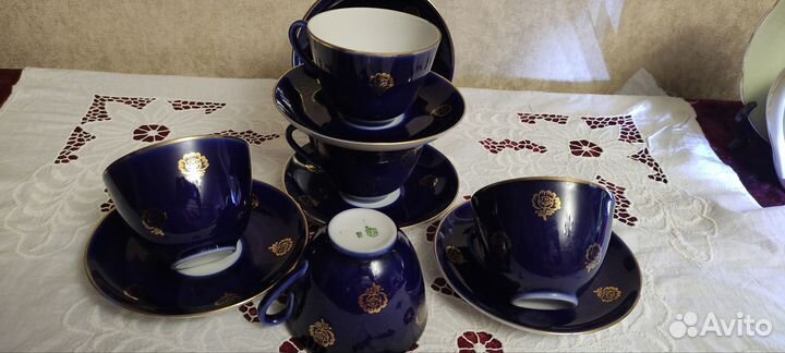 Чайные пары Полонное, лфз, Дулево, посуда СССР