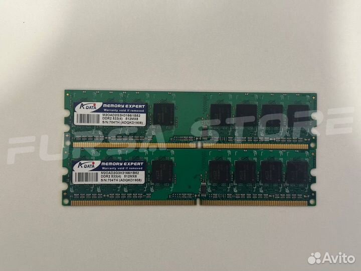 Оперативная память DDR2 512MB 1Gb 2Gb