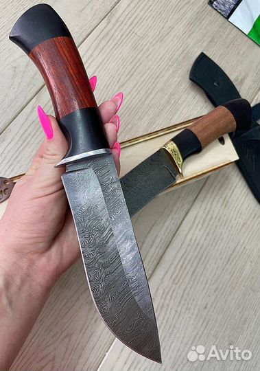 Нож для разделки мяса дамасская сталь
