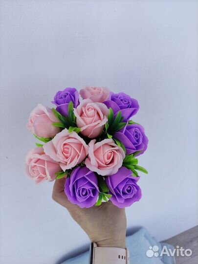 Мыльные розы на 8 марта, доставка