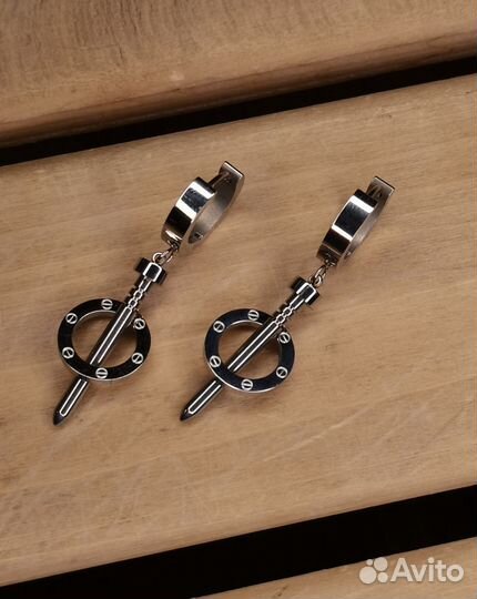 Серьги cartier