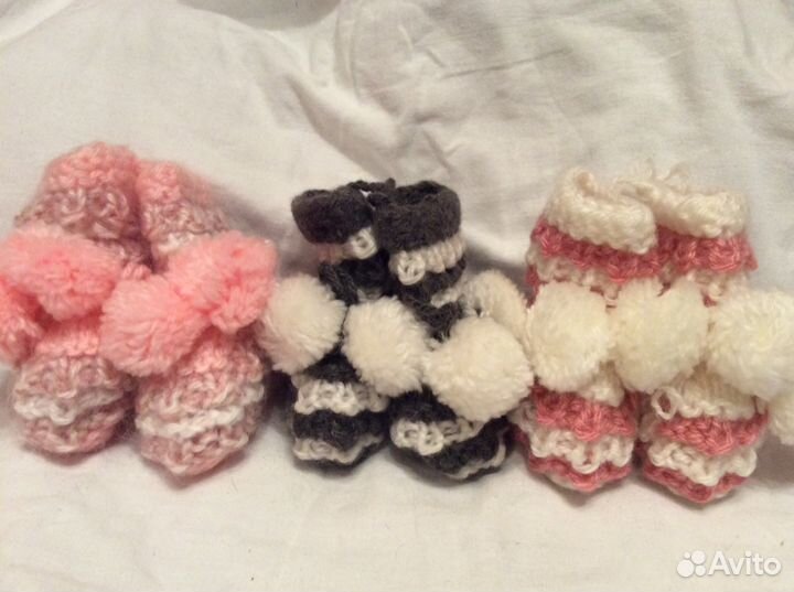 Пинетки вязаные