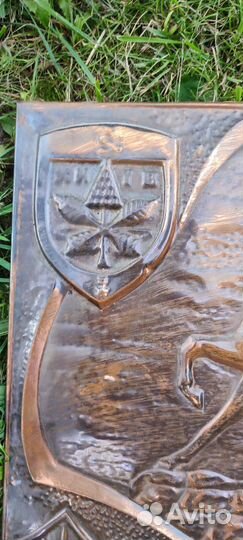 Картина медная чеканка СССР