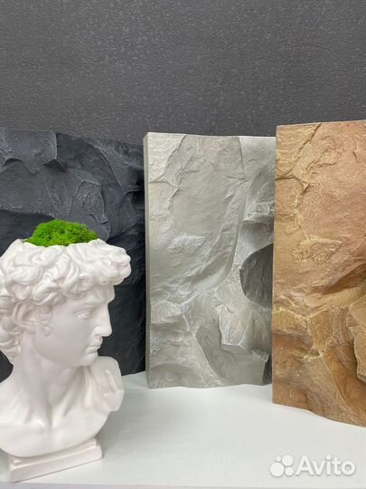 Легкие каменные панели с глубоким рельефом