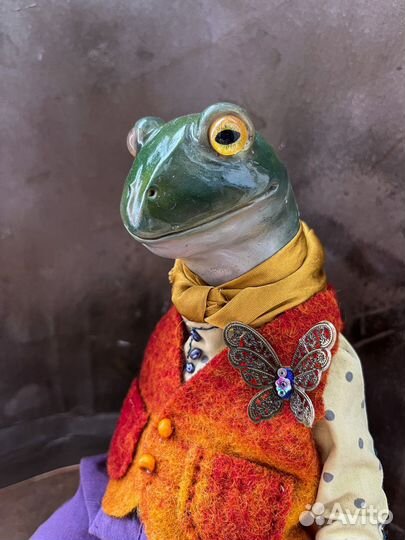Лягушка. Авторская кукла