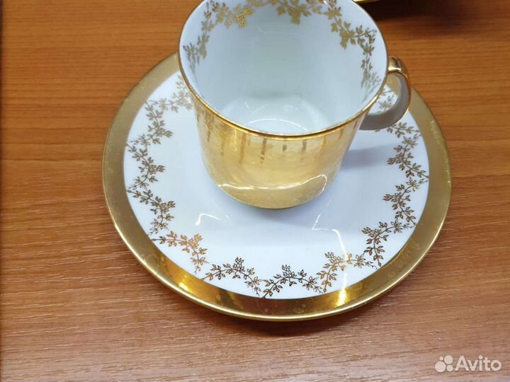 Кофейный фарфоровый сервиз на 4 персоны